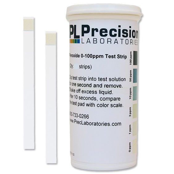 Peroxide 0-100ppm Test Strips